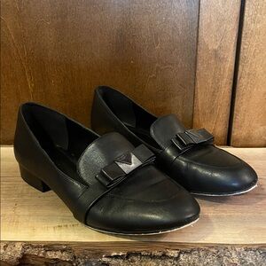 Michael Kors Black Bow Loafers